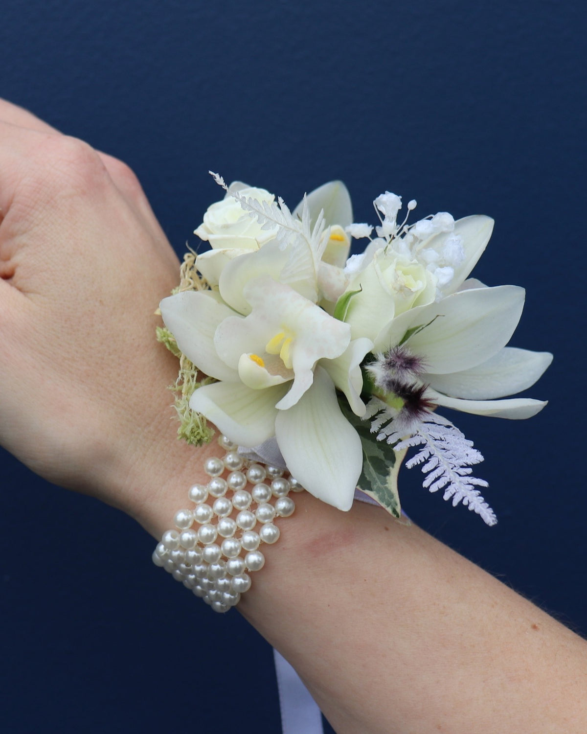 Wrist Corsage and Buttonhole Set