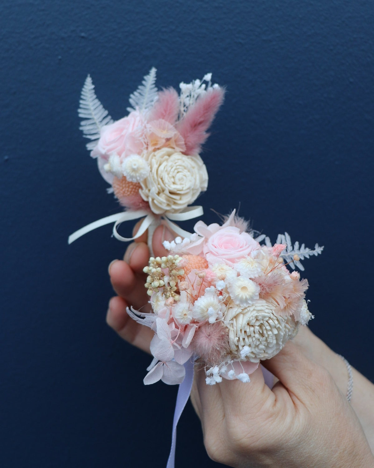 Wrist Corsage Preserved | Baby Pink