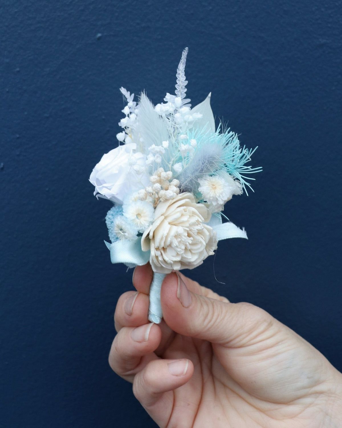 Wrist Corsage Preserved | Baby Blues