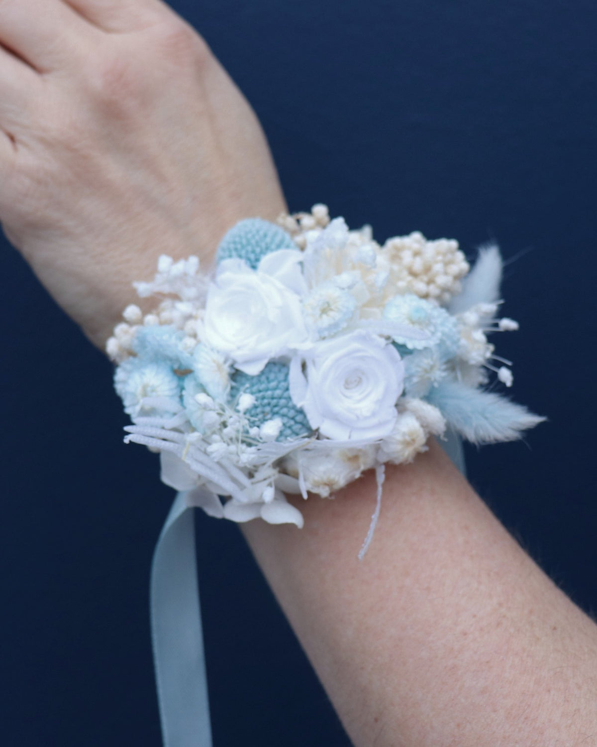 Wrist Corsage Preserved | Baby Blues