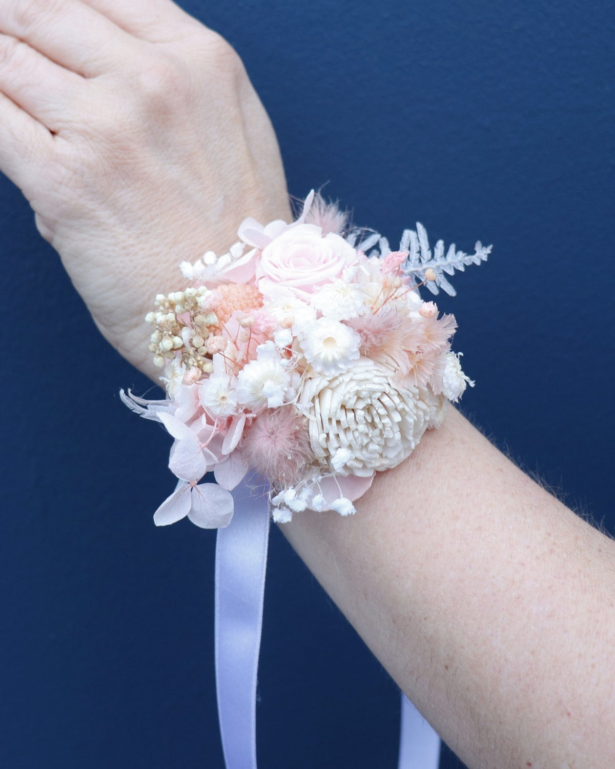Wrist Corsage Preserved | Baby Pink